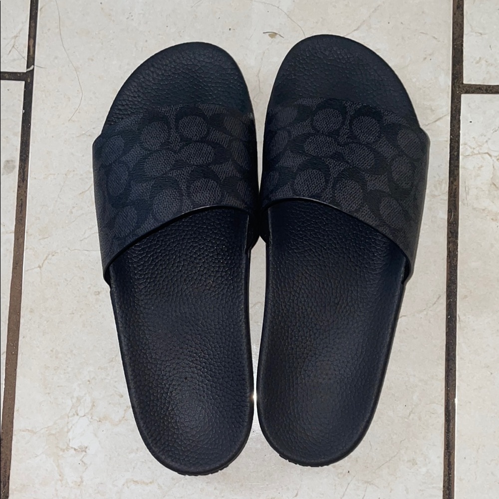 Black Slide Sandals